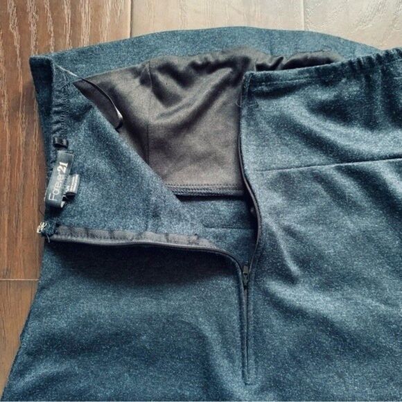 Forever 21 Blue Jean Denim-Like Bodycon Strapless Mini Dress - Picture 7 of 8